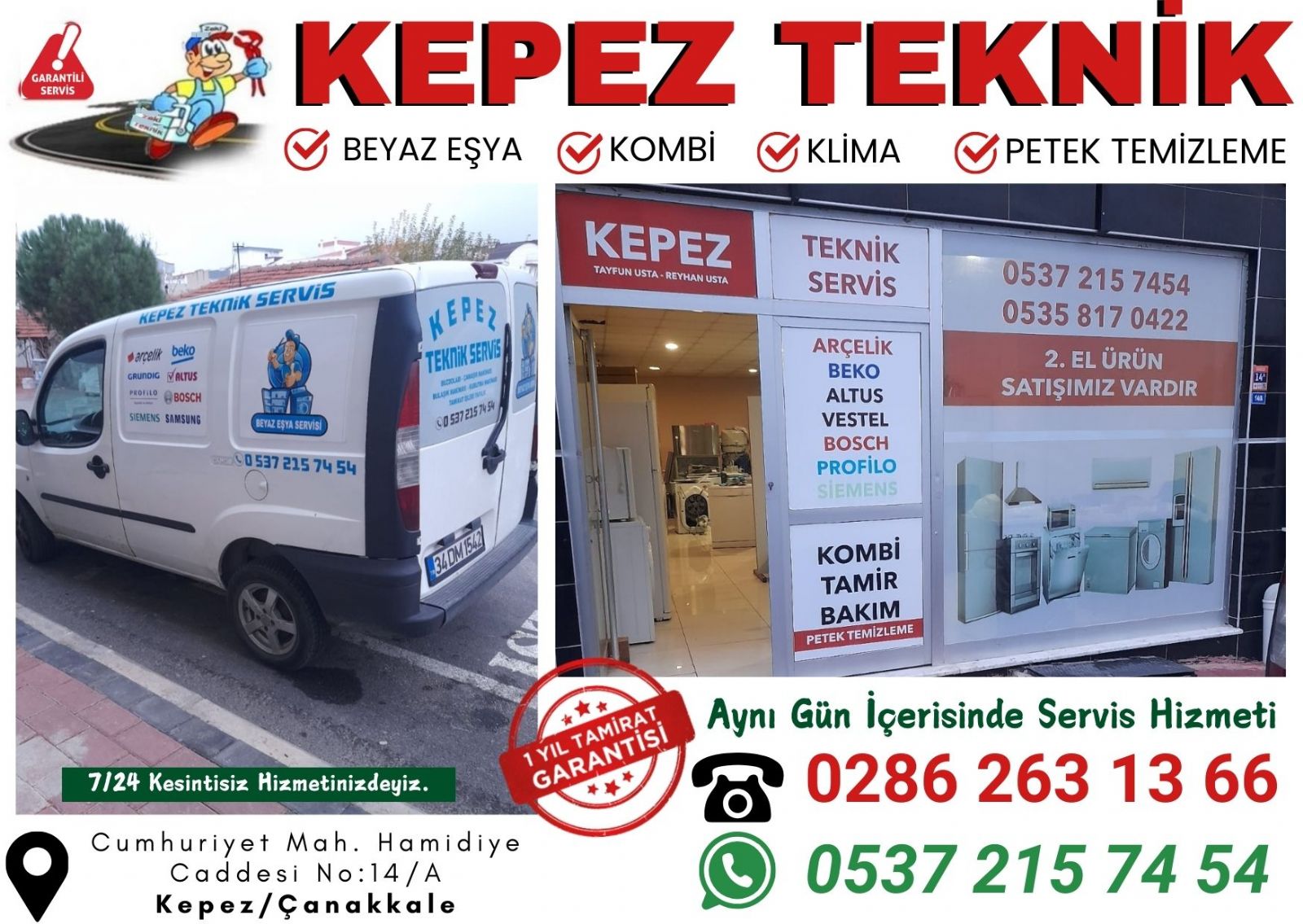 Çanakkale Bosch Beyaz Eşya Servisi